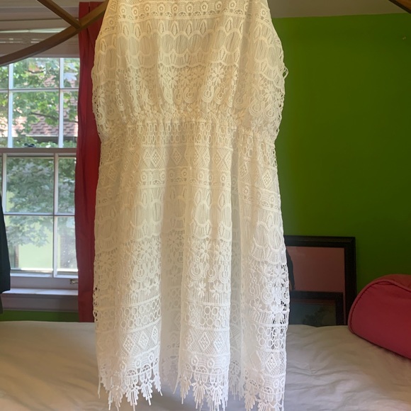 White woven tank dress - Picture 2 of 7